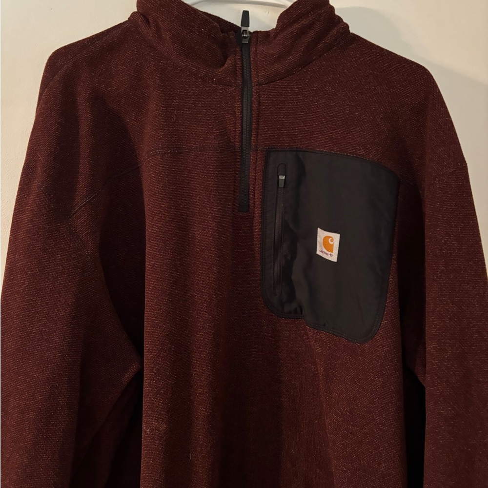 Carhartt Brown and Black Relaxed Fit Pullover